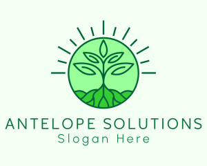 Farming Plant Cultivation logo design