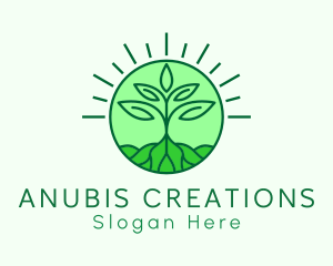 Farming Plant Cultivation logo design