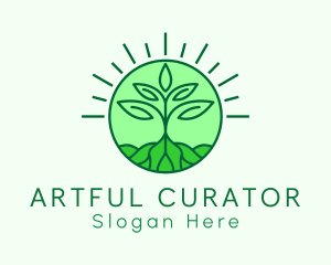 Farming Plant Cultivation logo design