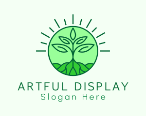 Farming Plant Cultivation logo design