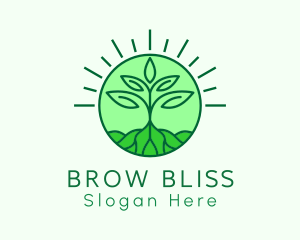 Farming Plant Cultivation logo design