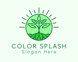 Farming Plant Cultivation logo design