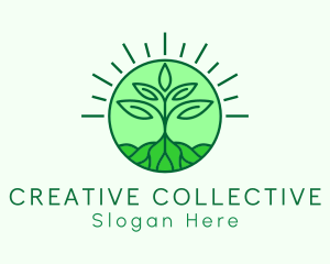 Farming Plant Cultivation logo design