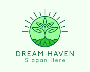 Farming Plant Cultivation logo design