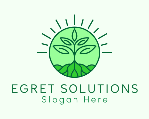 Farming Plant Cultivation logo design