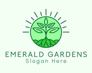 Farming Plant Cultivation logo design