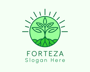 Farming Plant Cultivation logo design