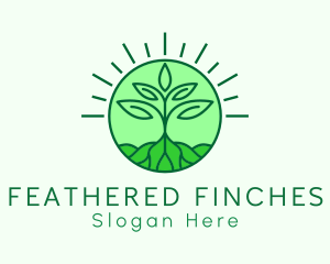 Farming Plant Cultivation logo design