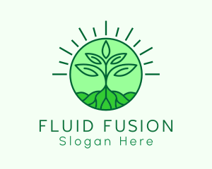 Farming Plant Cultivation logo design