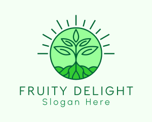 Farming Plant Cultivation logo design