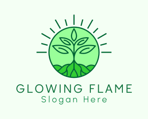 Farming Plant Cultivation logo design