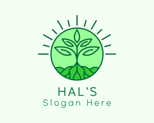 Farming Plant Cultivation logo design