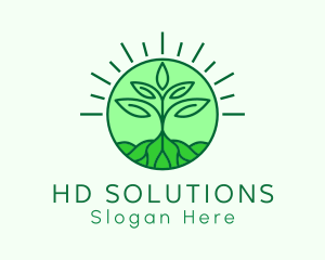 Farming Plant Cultivation logo design