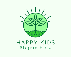 Farming Plant Cultivation logo design