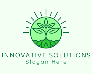 Farming Plant Cultivation logo design