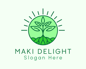 Farming Plant Cultivation logo design