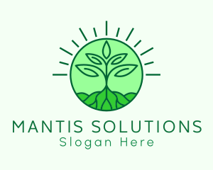 Farming Plant Cultivation logo design