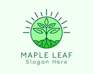 Farming Plant Cultivation logo design