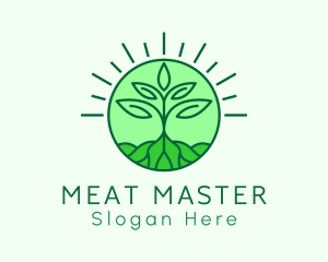 Farming Plant Cultivation logo design