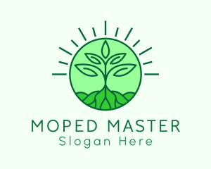 Farming Plant Cultivation logo design