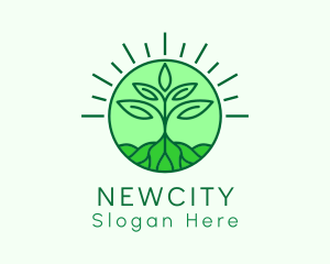 Farming Plant Cultivation logo design