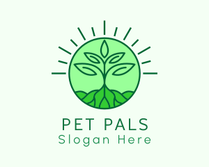 Farming Plant Cultivation logo design