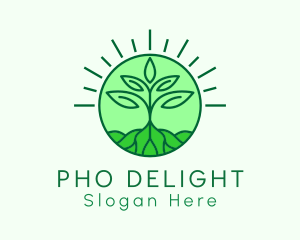 Farming Plant Cultivation logo design