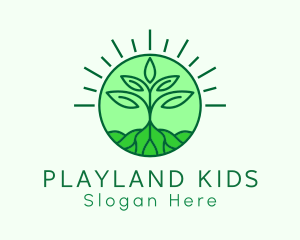 Farming Plant Cultivation logo design