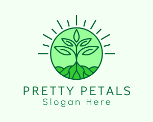 Farming Plant Cultivation logo design