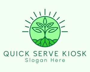 Farming Plant Cultivation logo design