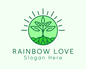 Farming Plant Cultivation logo design