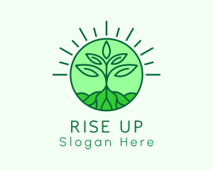 Farming Plant Cultivation logo design