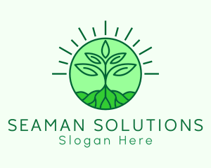 Farming Plant Cultivation logo design