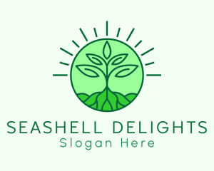 Farming Plant Cultivation logo design