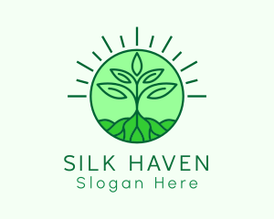 Farming Plant Cultivation logo design