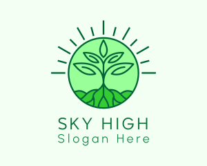 Farming Plant Cultivation logo design