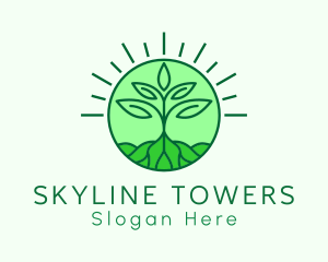 Farming Plant Cultivation logo design