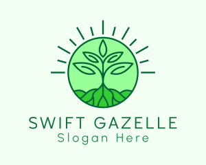 Farming Plant Cultivation logo design