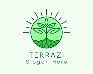 Farming Plant Cultivation logo design