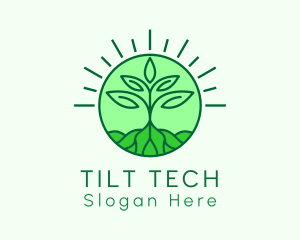 Farming Plant Cultivation logo design