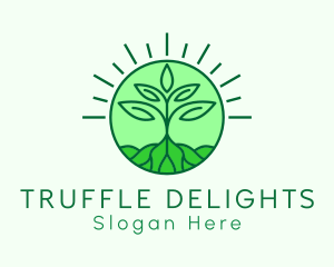 Farming Plant Cultivation logo design