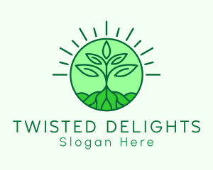 Farming Plant Cultivation logo design