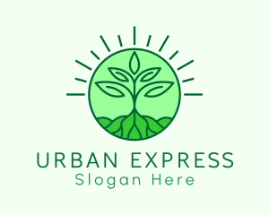 Farming Plant Cultivation logo design