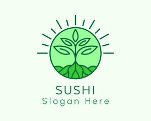 Farming Plant Cultivation logo design