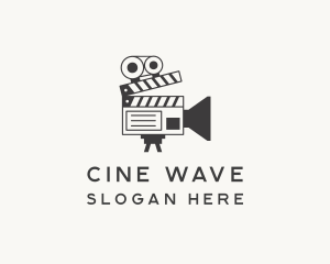 Film - Film Camera Clapperboard logo design