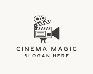 Film - Film Camera Clapperboard logo design