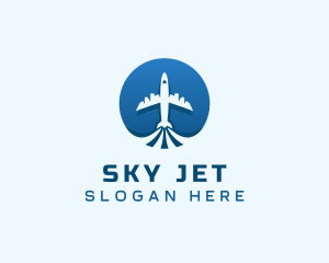 Airplane Jet Flight logo design