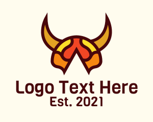 Horns - Viking Gaming Helmet logo design