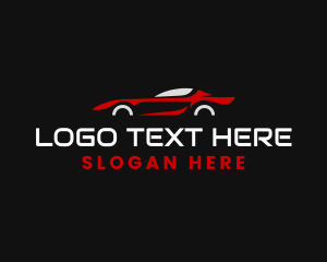 Black And Red - Red Race Car logo design