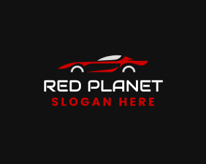 Red Race Car logo design